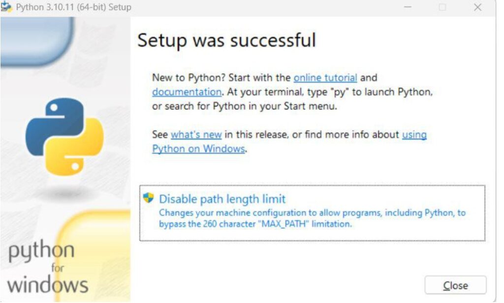 Python installation